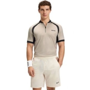 휴고 보스 by 휴고 보스 맨즈 저지 집 넥 슬림핏 폴로셔츠 카라티 셔츠 10826626_이미지