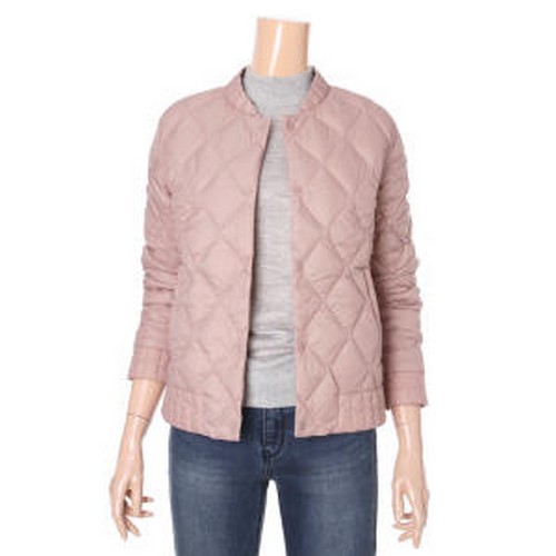 케이브랜즈 HUM 다이아 퀼팅 변형넥 점퍼 FHNWCUE550M