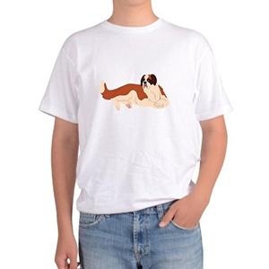 패션 JHP29T3S_51HD 반팔티 DOG 세인트버나드 포도주