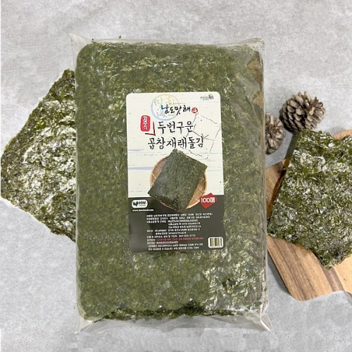 완도 두번구운 곱창김 오리지날 곱창재래돌김 100매