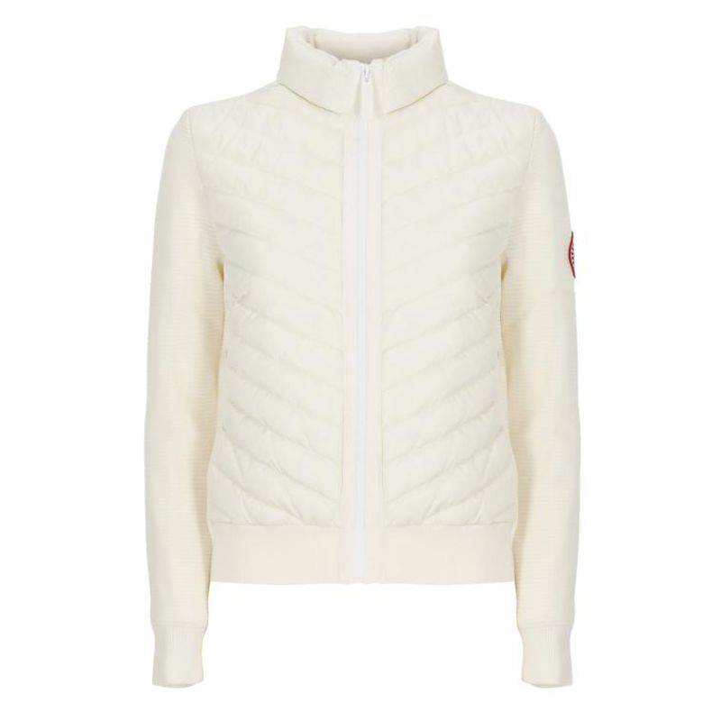 캐나다구스 하이브릿지 니트 자켓 6830L HYBRIDGE9467 Ivory
