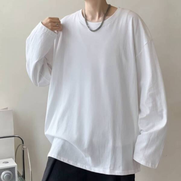 패플 모로엠남성 오버핏 긴팔 셔츠 베이직 데일리 DMG-SHA-Q43181