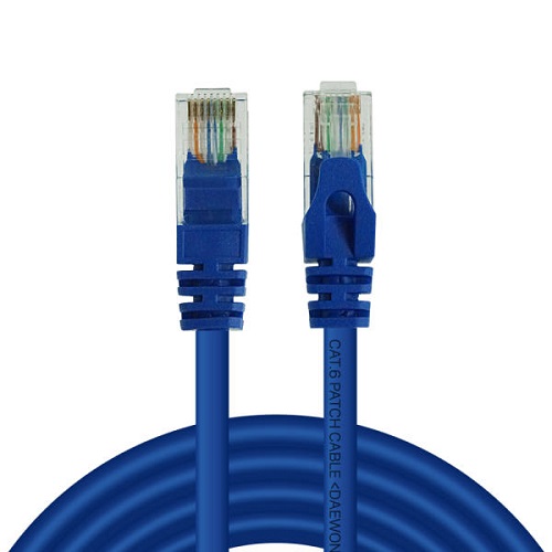 대원TMT CAT.6 UTP 블루 랜 케이블 (2m, DWU613)