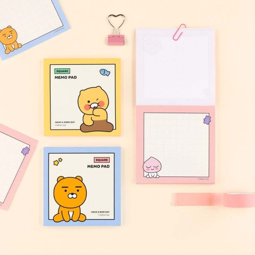 아이콘스 카카오프렌즈 사각 메모지