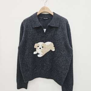 포커스 강아지카라니트 FW5K3KT3245_SH