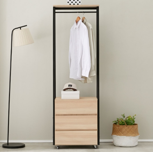 아미띠에 아델 3단 서랍 시스템 행거 (60cm)_이미지