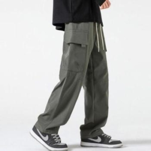 Rly 남자 와이드 카고 바지 편한 밴딩 통바지 작업 S41581519