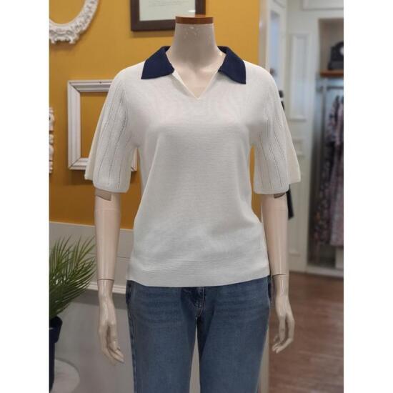 BCBG 배색에리 홀가먼트 니트 B4B3K405_이미지