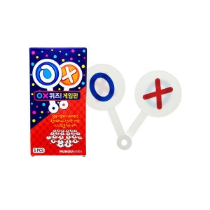 [불명] 게임 OX퀴즈 게임 5개입 오엑스판 양면 투명 주사위_이미지