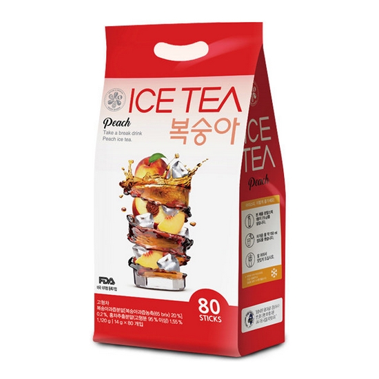 꽃샘식품 복숭아 아이스티 80T (1개)_이미지