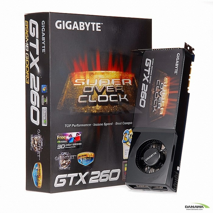 GIGABYTE ������ GTX260 V2 UDV Super-Over Edition 896MB