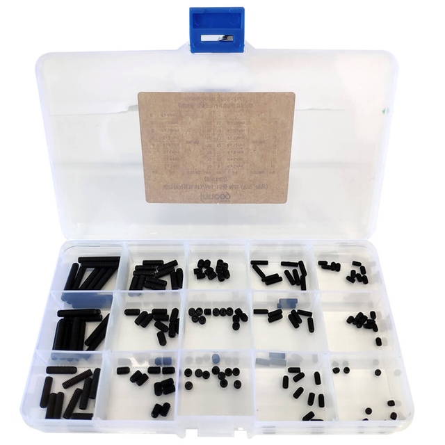 이노공구 육각렌치볼트 무두 메탈 15종 세트 M3/M4 W143 (150pcs)