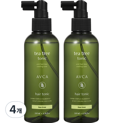 아브카 두피케어 티트리 헤어토닉 200ml (4개)_이미지