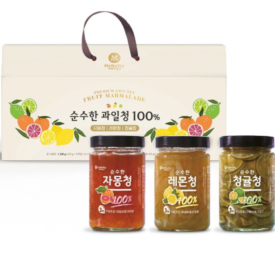 한국맥널티 순수한 과일청 100% 선물세트 (1개)_이미지