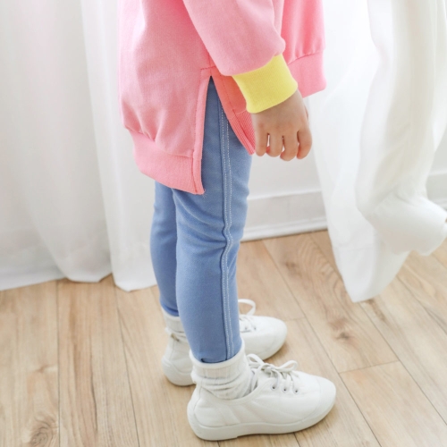 로로샤 여아용 데님레깅스 9호 청네이비_이미지