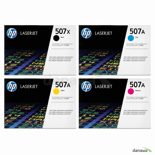 HP 정품 507X/507A (CE400X, CE401A, CE402A, CE403A) 4색 세트