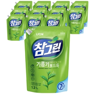 참그린 기름기 뽀드득 레몬녹차 리필 1.2L (12개)_이미지