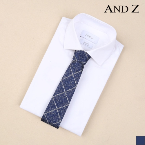 ANDZ 다이아 패턴 네이비 타이BZX5AT1205_이미지