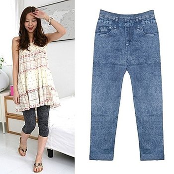 심플 7부레깅스 청나염 청레깅스 기본돌청_20434783_667501