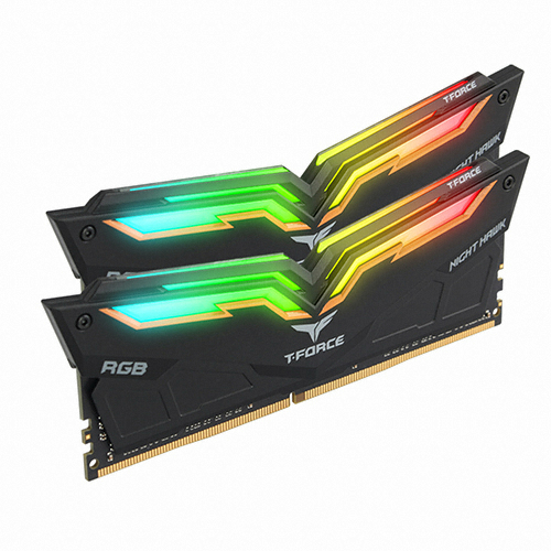 TeamGroup T-Force DDR4-3600 CL18 Night Hawk RGB ��Ű�� ����