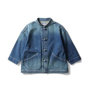 에스티오 HOU N 휴스턴 데님 차이나 자켓 10oz 블루계 2 711231_이미지