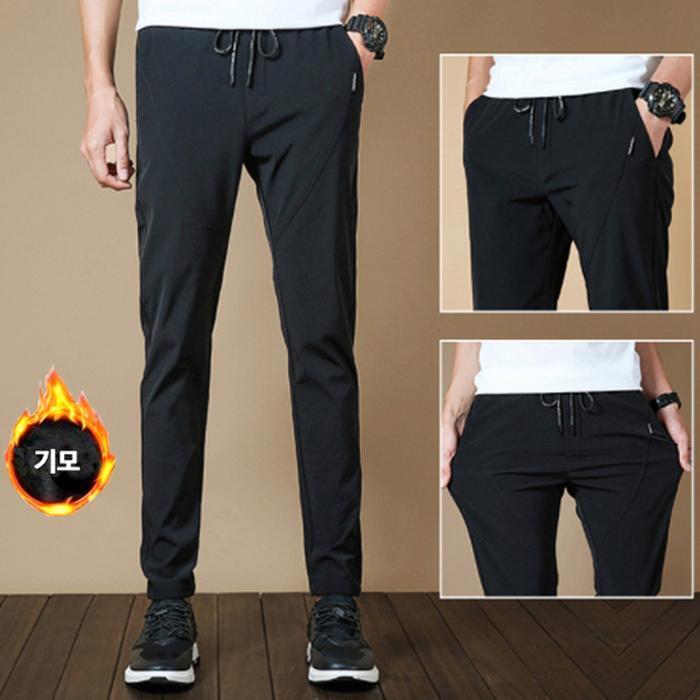 더블디 기모슬랙스 허리밴딩 털안감 일자바지 IS-TTP04 10185444A