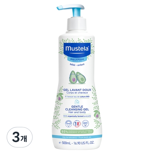 무스텔라 젠틀 클렌징 젤 500ml (3개)_이미지