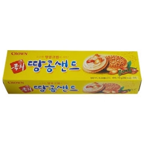 크라운제과 국희 땅콩샌드 70g (24개)_이미지