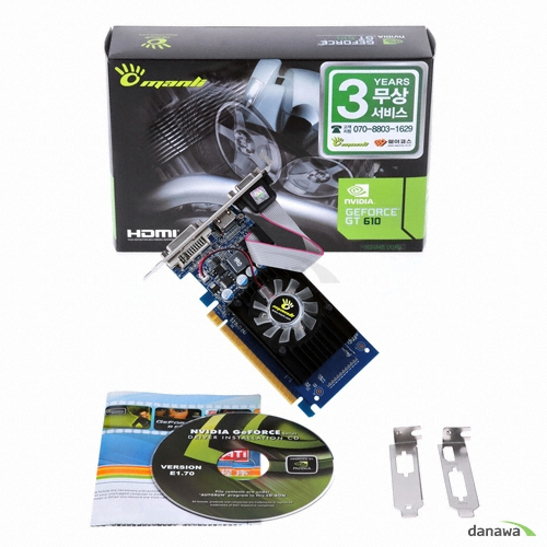 MANLI 지포스 GT610 Mini D3 1GB LP_이미지