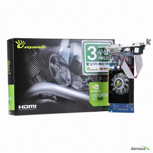 MANLI ������ GT610 Mini D3 1GB LP