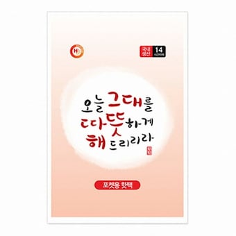즐거운쇼핑 해피데이 따뜻해 포켓용 핫팩 100g