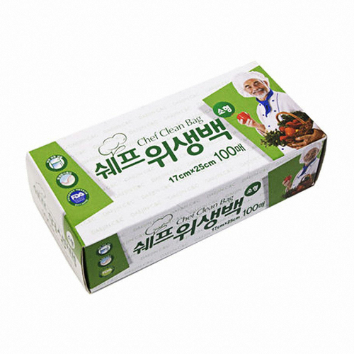 대진씨앤씨 쉐프 위생백 17x25cm (소) 100매 [1개(100매)]