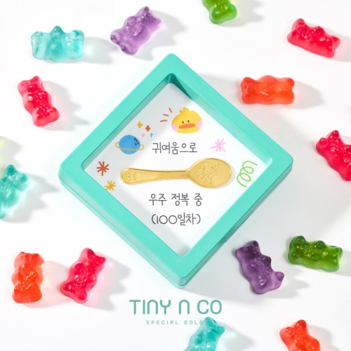 타이니앤코 금수저 골드바 액자 0.5g (1개)_이미지