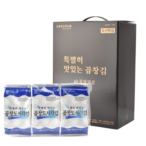 중앙맛김 보령 대천김 특별히 맛있는 곱창 도시락김 /조미김/구운김 4g이미지입니다. 누르면 해당 게시물로 새창이동합니다.