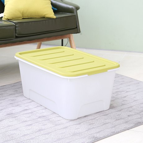 화이트 블럭 리빙박스 56L