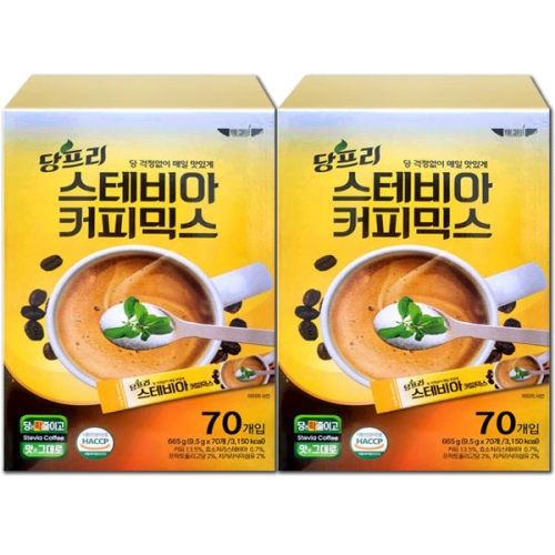 이레에프에스 당프리 스테비아 커피믹스 70개입 (2개)_이미지