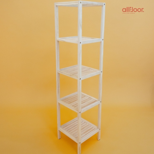 올플로어 피너스 원목 강화유리 5단 협탁 350_이미지