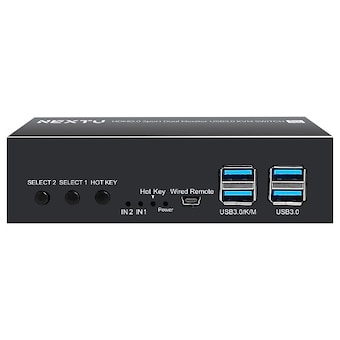 이지넷유비쿼터스 NEXTU NEXT-8903<b>KVM</b>-DUAL 2포트 HDMI <b>KVM</b> 스위치