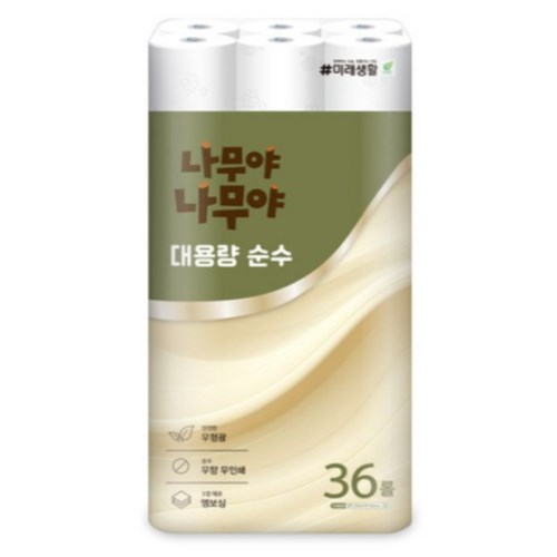 나무야나무야 대용량 순수 25m (36롤)
