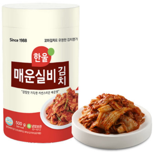 한울 왕애밥상 김치도가 매운 실비김치 500g (1개)_이미지
