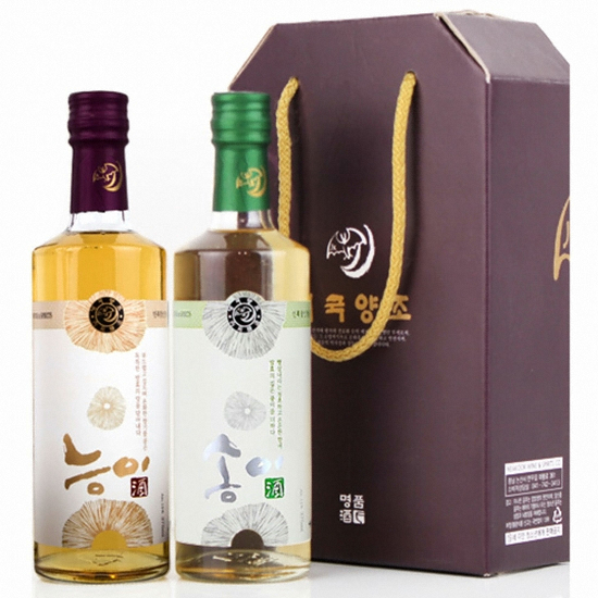 내국양조 능이주 375ml+송이주 375ml 세트 (1개)_이미지