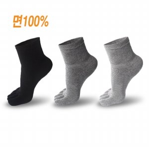 신사 면100 중목 <b>발가락</b><b>양말</b> 3족