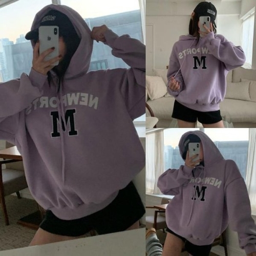 위쉬몰 MC 뉴포트기모박시후드티 X044H601 빅사이즈 45273194A_이미지