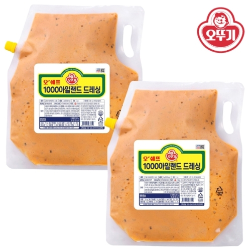 오뚜기 오쉐프 1000 아일랜드 드레싱 2kg (2개)