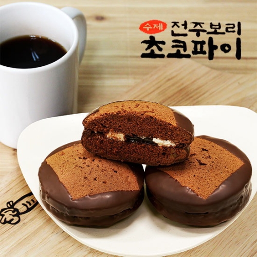 하나식품 수제 전주 보리 초코파이 70g (15개)_이미지