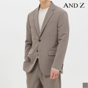 지오지아 앤드지 브라운 베이직 스트레치 자켓_BZB1KG1101