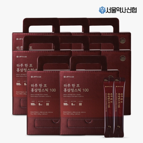 서울약사신협 하루 한 포 홍삼정스틱100 10g 100포 (8개)_이미지