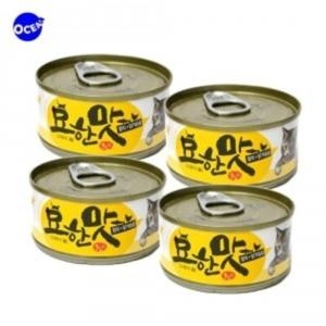 바이캣 묘한맛 참치+닭가슴살 캔 80g (4개)_이미지