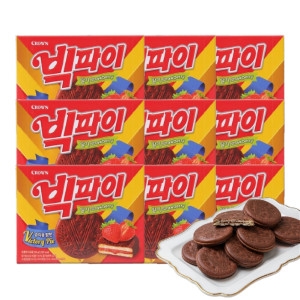 크라운제과 빅파이 딸기 324g 11개