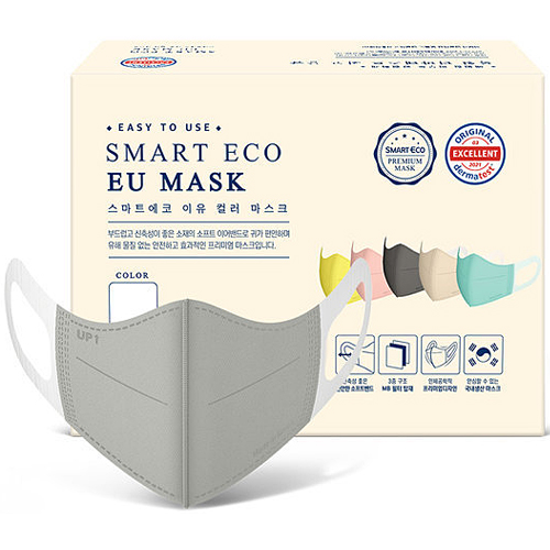 스마트에코 이유 컬러 마스크 소형 실버 50매입